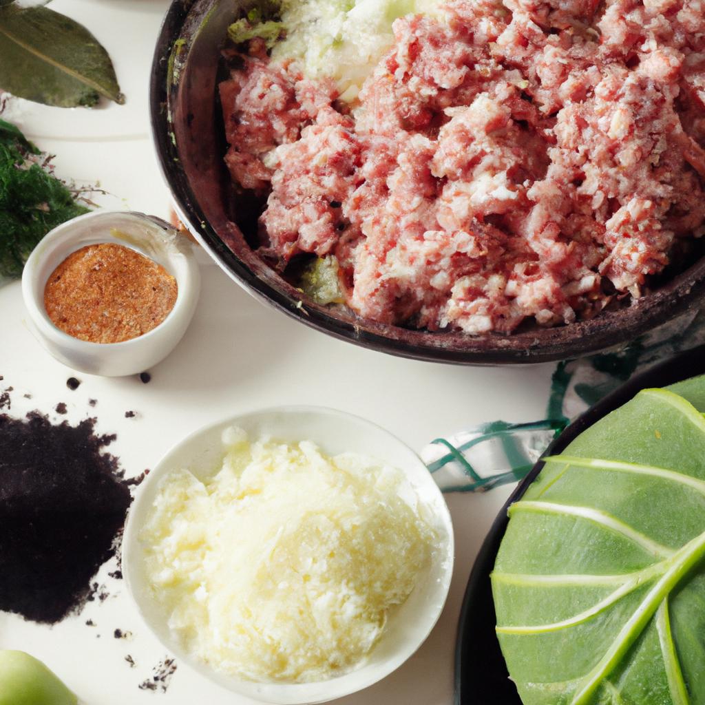 Vorbereitung und Zutaten⁢ für Schichtkohl mit Hackfleisch