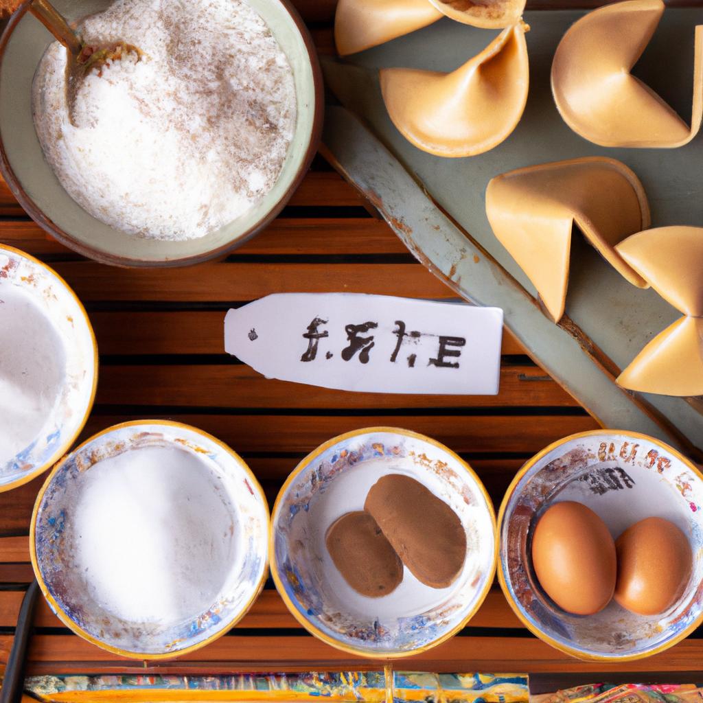 Zutaten für authentische Glückskekse